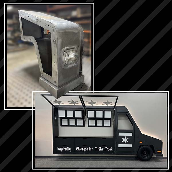 custom-designed wall mount in a retail store by VDI, Inc.